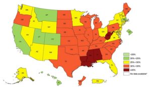 We’re Number…One? New CDC Fat Maps Are Out And The U.S. Is Still As Obese As Ever