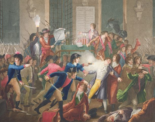 Arrest of (and shooting) Robespierre