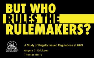 Report Finds Most FDA Regulations Illegal