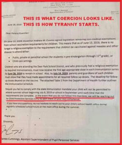 NY School District to Parents: Vaxx or We Call Child Protective Services