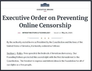 Trump Issues Internet Censorship Policy Order