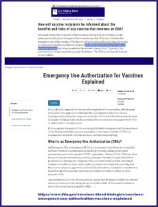 FDA Admits Your Right to Refuse COVID EUA Vax