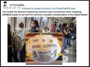 Biden CDC Orders TWO Masks to Use Public Transportation