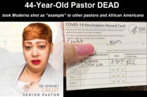 44-Year-Old Pastor DEAD after Moderna COVID Shot – Wanted Other Pastors and African Americans to Follow her Example and Take the Shot
