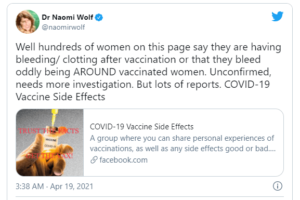 Pfizer document confirms ‘Covid Vaccine Shedding’ leading to ‘Menstrual Cycle Disruption’ and ‘Miscarriage’ is possible via ‘skin-to-skin contact’ and ‘breathing the same air’