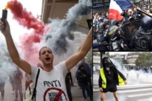 Protestors Rage in Paris Against “Health Passports”