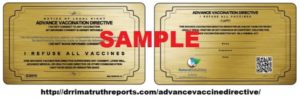 Protection from Vaccine Mandates Requires an Advance Vaccine Directive