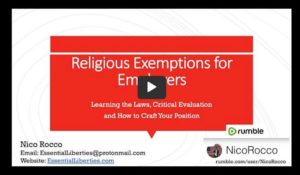 Writing Religious Exemptions