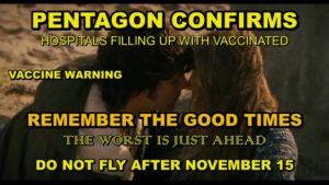 Pentagon Confirms Majority Dying and in Hospitals are “Vaccinated” – Do Not Fly after November 15th