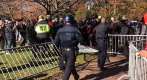 VIDEO: Boston cops in riot gear quash violence after Antifa targets vaccine mandate protest