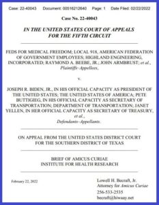 Institute Amicus Brief Contra Biden Fed Mandate Executive Order