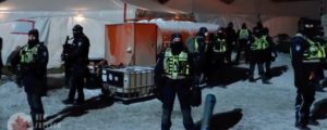 Heavily Armed Tactical Police Units Move In and Confiscate Fuel from Ottawa Freedom Protest Truckers