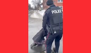 Empire strikes back! Cops knock down, arrest man, 78, for honking for truckers