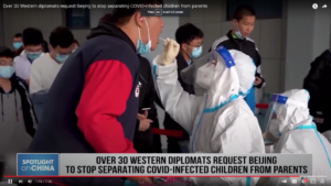 Over 30 Western diplomats request Beijing to stop separating COVID-infected children from parents