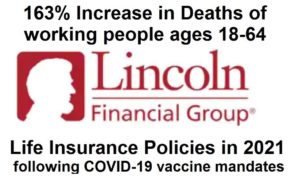 Fifth Largest Life Insurance Company in US Paid Out 163% More for Deaths of Working People ages 18-64 in 2021 After COVID-19 Vaccine Mandates