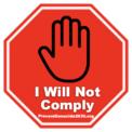 The ‘I Will Not Comply’ Social Media Badge